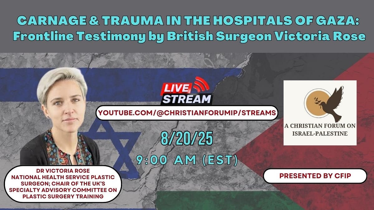 Check Out Wednesday’s Conversation with a Doctor Working in Gaza